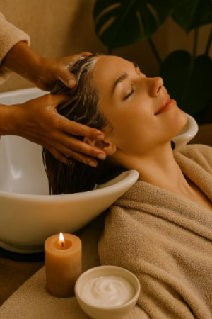 Hair Massage with Nourishing Pack Service at SRB Makeovers West Delhi